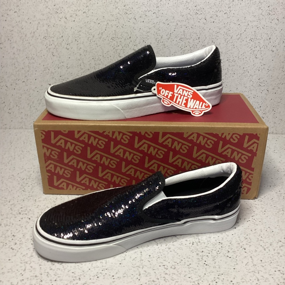 Vans Off The Wall Micro Sequin Slip-on, NWT and box